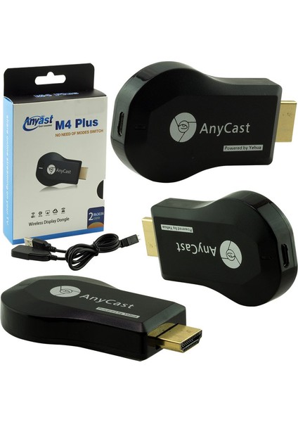 Anycast M4 Plus HDMI Görüntü Ses Aktarıcı Kablosuz Ses ve Görüntü Aktarıcı HDMI Girişli