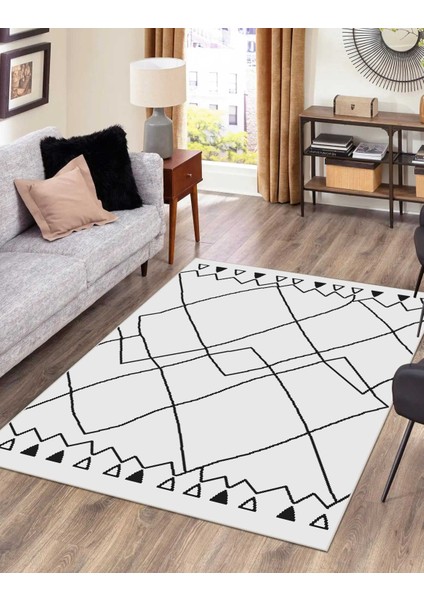 Modern Dijital Baskı Dört Mevsim Yıkanabilir Kaymaz Taban Salon Halısı Mutfak Halısı Yolluk