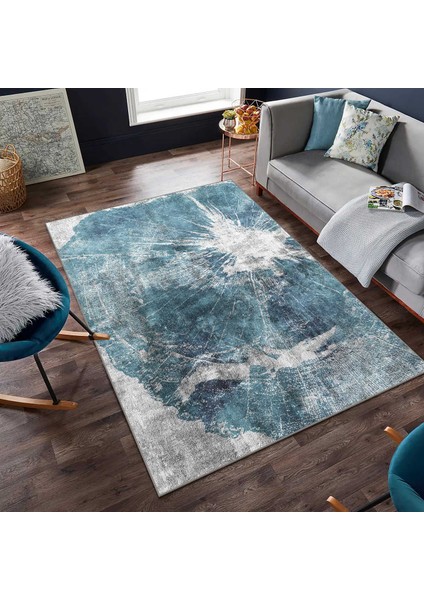 Modern Dijital Baskı Dört Mevsim Yıkanabilir Kaymaz Taban Salon Halısı Mutfak Halısı Yolluk