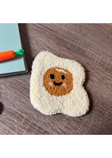 Sevimli Yumurta Punch Işlemeli Bardak Takı Altlığı