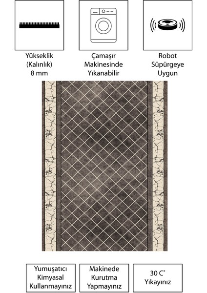 Modern Dijital Baskı Dört Mevsim Yıkanabilir Kaymaz Taban Salon Halısı Mutfak Halısı Yolluk indirimleri