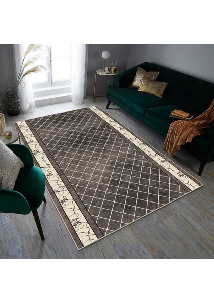 Modern Dijital Baskı Dört Mevsim Yıkanabilir Kaymaz Taban Salon Halısı Mutfak Halısı Yolluk