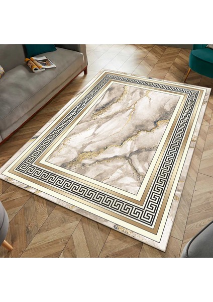 Modern Dijital Baskı Dört Mevsim Yıkanabilir Kaymaz Taban Salon Halısı Mutfak Halısı Yolluk
