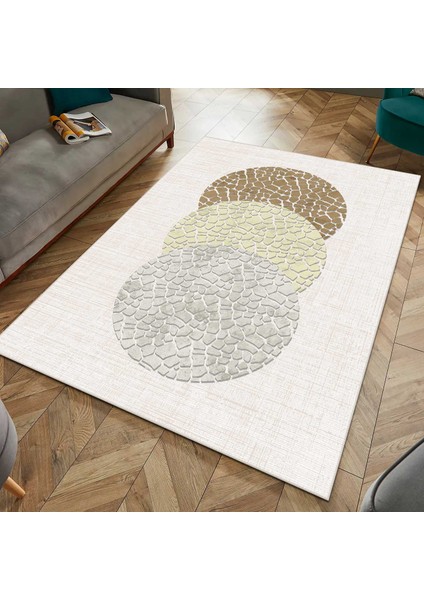 Modern Dijital Baskı Dört Mevsim Yıkanabilir Kaymaz Taban Salon Halısı Mutfak Halısı Yolluk