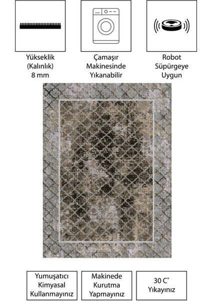 Modern Dijital Baskı Dört Mevsim Yıkanabilir Kaymaz Taban Salon Halısı Mutfak Halısı Yolluk indirimleri