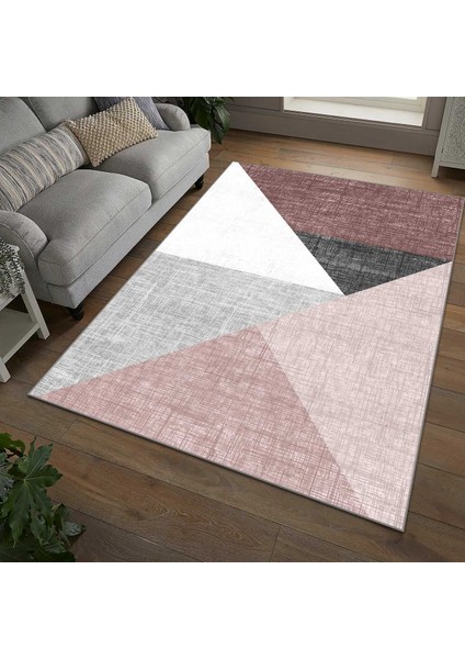 Modern Dijital Baskı Dört Mevsim Yıkanabilir Kaymaz Taban Salon Halısı Mutfak Halısı Yolluk