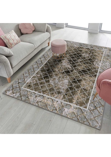 Modern Dijital Baskı Dört Mevsim Yıkanabilir Kaymaz Taban Salon Halısı Mutfak Halısı Yolluk