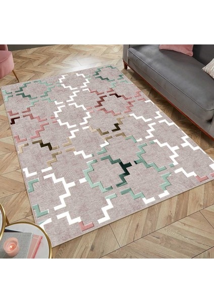 Modern Dijital Baskı Dört Mevsim Yıkanabilir Kaymaz Taban Salon Halısı Mutfak Halısı Yolluk