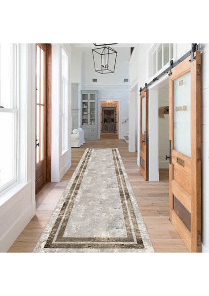 Modern Dijital Baskı Dört Mevsim Yıkanabilir Kaymaz Taban Salon Halısı Mutfak Halısı Yolluk
