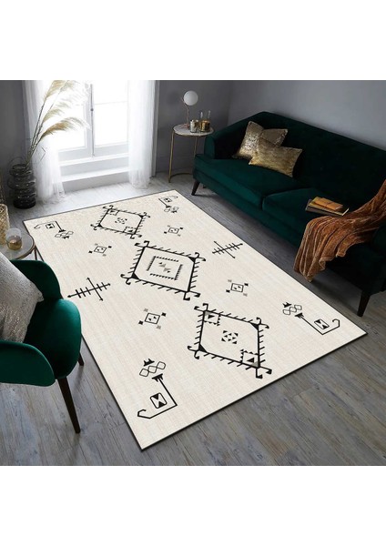 Modern Dijital Baskı Dört Mevsim Yıkanabilir Kaymaz Taban Salon Halısı Mutfak Halısı Yolluk fiyatları