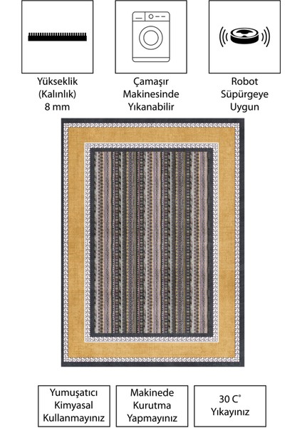 Modern Dijital Baskı Dört Mevsim Yıkanabilir Kaymaz Taban Salon Halısı Mutfak Halısı Yolluk