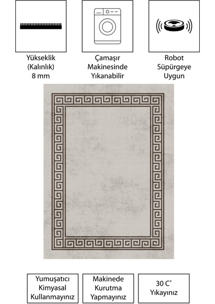 Vivica Modern Dijital Baskı Dört Mevsim Yıkanabilir Kaymaz Taban Salon Halısı Mutfak Halısı Yolluk indirimleri