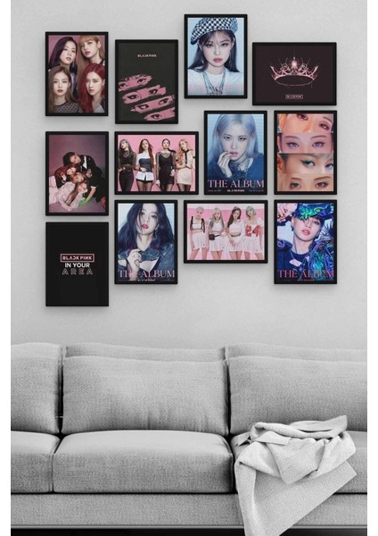 Blackpink 12 Parça Ahşap Mdf Tablo