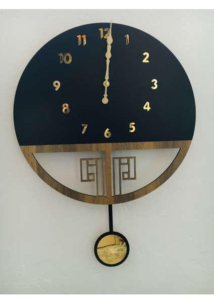 STE Desing Dmr Ahşap Duvar Saati, Ahşap Duvar Saati, Duvar Saati, Sessiz Duvar Saati, Wooden Wall Clock