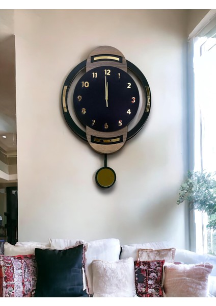 STE Desing Duvar Dekorasyon Saati,duvar Saati, Ahşap Saat, Sarkaçlı Saati Ahşap Sarkaçlı Duvar Saati,wall Clock