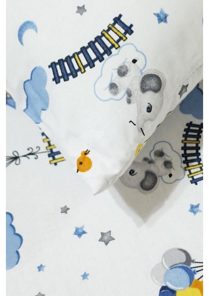 Yastık Kılıflı Ranforce Kumaş Lastikli %100 Pamuklu Ipeksi Bebek Çarşaf Seti fırsatları