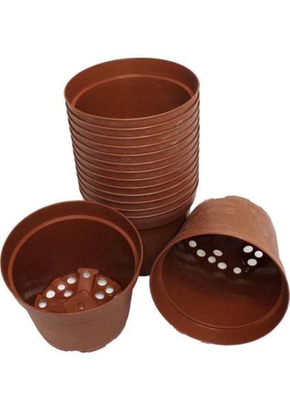 8,5cm Kahverengi Üretim Saksısı, 50 Adet, Kaktüs ve Sukulent Saksısı modelleri
