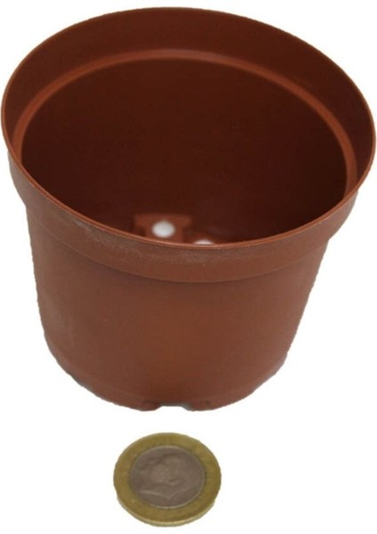 8,5cm Kahverengi Üretim Saksısı, 50 Adet, Kaktüs ve Sukulent Saksısı indirimleri