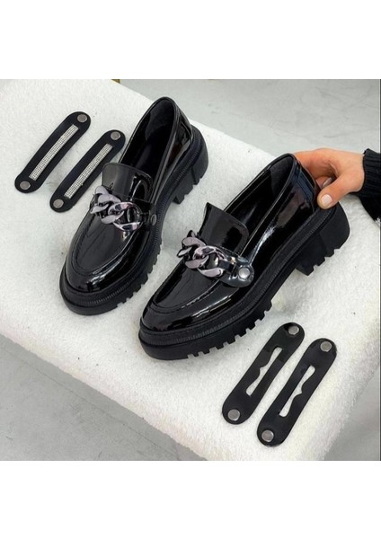 Kadın Tokalı Loafer Krem