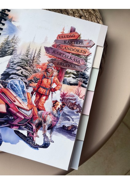 Zamansız Hayat Planlayıcı Tarihsiz Planlayıcı 2 Sayfa Sticker modelleri