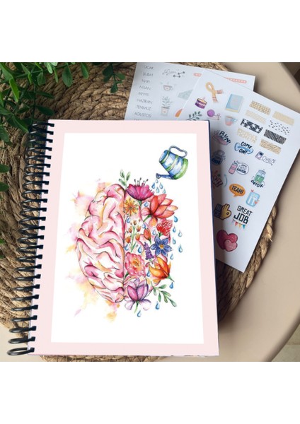 Zamansız Hayat Planlayıcı Tarihsiz Planlayıcı 2 Sayfa Sticker