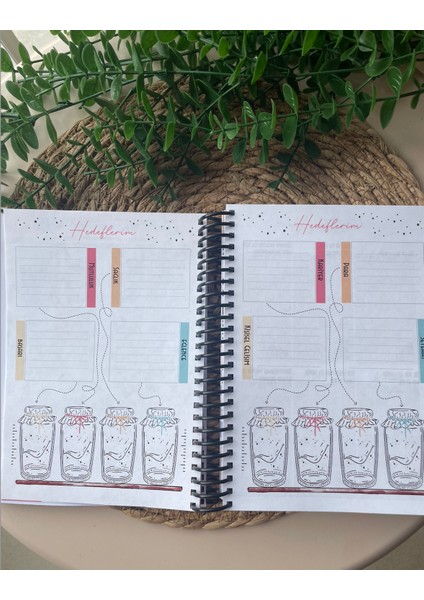 Zamansız Hayat Planlayıcı Tarihsiz Planlayıcı 2 Sayfa Sticker fırsatları