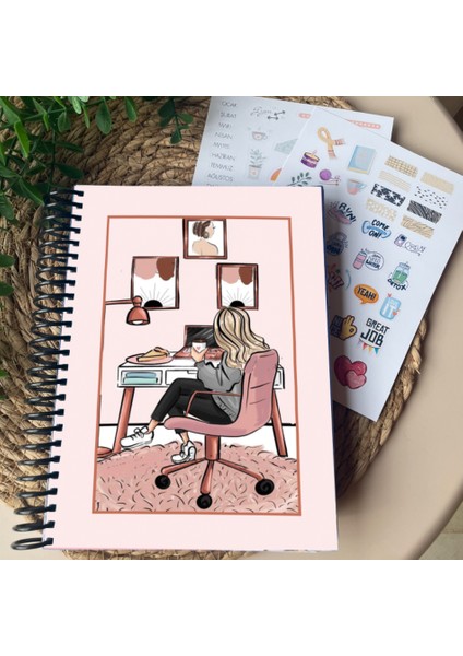 Zamansız Hayat Planlayıcı Tarihsiz Planlayıcı 2 Sayfa Sticker