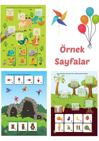 4 Kitap Set - Kat Kat Cırt Cırtlı Etkinlikler, 16-24 Ay I ve Iı , Ingilizce Destekli 2 Yaş ve 3 Yaş fırsatları