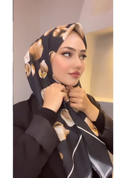 Desenli Pamuk Eşarp