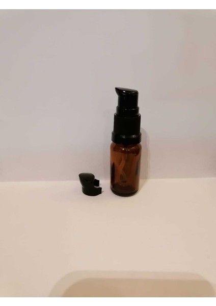 10 cc 50 Adet Kahverengi Serum Pompalı Şişe Boş Şişe Medikal Şişe Emniyet Kapaklı