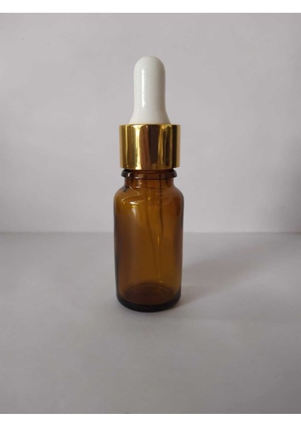 20 cc Kahverengi Cam Damlalıklı Şişe Medikal Şişe 25 Adet Gold Kapak Beyaz Emzik