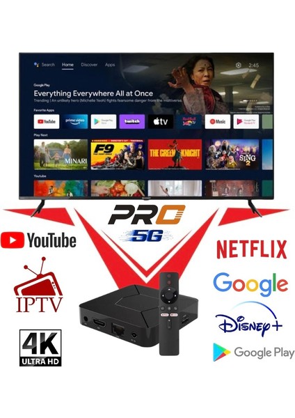 8k UHD Android TV Box 2. Nesil - Media Player ATV Rom - Çanaksız TV Izleme IpTV - Akıllı Internet TV Kutusu