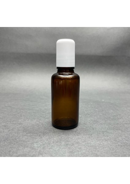 30 cc Amber Cam Roll-On Şişesi -30 ml Çelik Bilyeli Şişe - Cam Roll On Şişe - Cam Şişe (72 Adet)