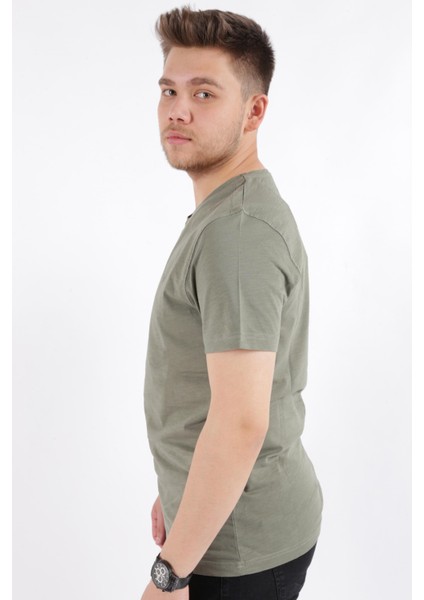 4601 Erkek V Flamlı T-Shirt fiyatları