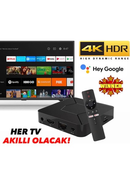 4K Android Box 5g - Media Player & IpTV Box - Internet TV / Akıllı TV Kutusu ( ATV Rom )