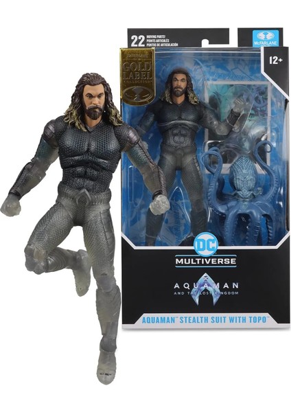 Dc Multiverse Aquaman And The Lost Kingdom Movie: (Gold Label) Aquaman & Topo Aksiyon Figür