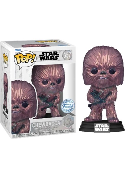 Pop! Star Wars Chewbacca (Facet) #657 Disney 100TH Funko Shop Exclusive Figür