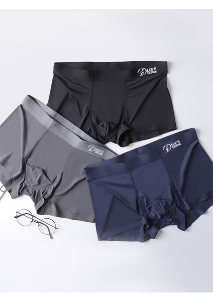 Eces Desing Eces Designdikişsiz Buz Ipek Ter Uzaklaştıran Spor Özel Tasarım Erkek Iç Giyim 3 Parça 1010 Boxer fiyatları