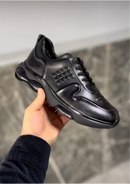 Lp Deri Erkek Yürüyüş Casual Balon Taban El Yapımı Spor Sneaker Ayakkabı