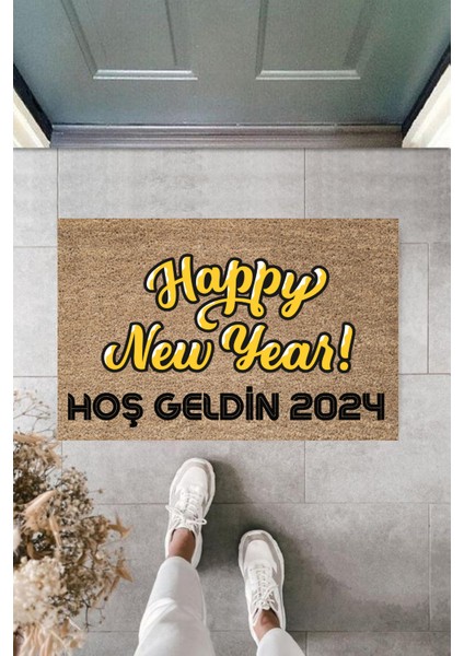 Kapı Önü Paspası Yeni Yıl Konsepti Dijital Baskı PY-175111134