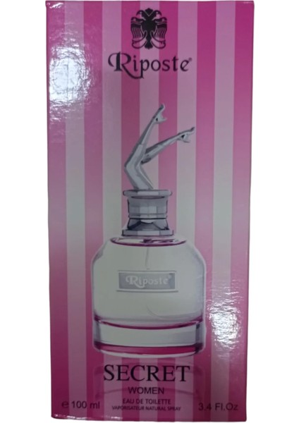 Toptanbulurum Riposte 24 Saat Etkili Kadın Parfüm - Secret - For Women 100 ml