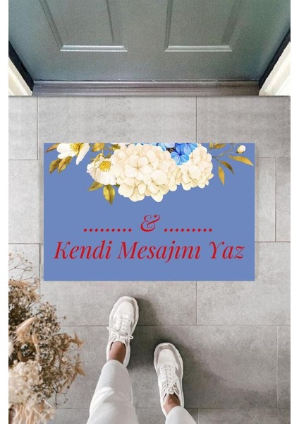 Dijital Baskı Kişiye Özel Iç Kapı Dekorasyon Paspas PS11291