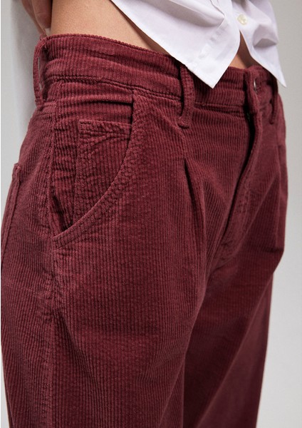 Laura Bordo Kadife Pantolon 101153-85728 indirimleri