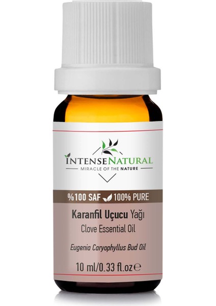 Intense Natural Karanfil Uçucu Yağı 10 ml %100 Saf ve Doğal Clove Bud Essential Oil