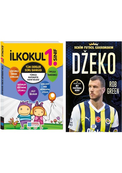 Evrensel İletişim Yayınları  1.Sınıf  Tüm Dersler Soru Bankası ve Dzeko 2 Kitap