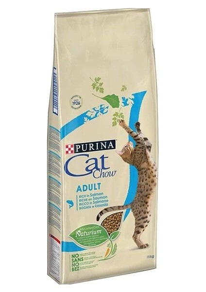 Cat Chow Somonlu ve Ton Balıklı Yetişkin Kedi Maması 15 kg