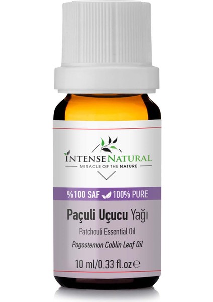 Intense Natural Paçuli (Tefarik) Uçucu Yağı 10 ml %100 Saf ve Doğal Patchouli Essential Oil