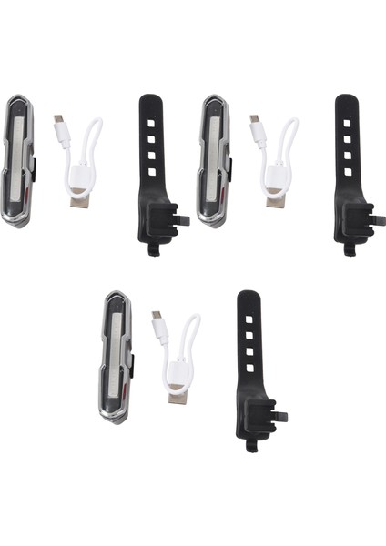 3x Bisiklet Kuyruk Işığı Ultra Bisiklet Işığı USB Şarj Edilebilir LED Bisiklet Arka Işık 5 Işık Modu Farlar (Yurt Dışından)