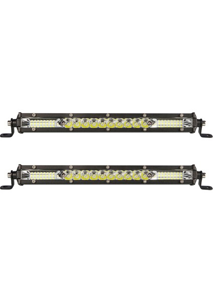 2 Adet 12 Inç LED Işık Çubuğu LED Çalışma Çatı Işıkları Çubuğu 12V 24V Taşkın Nokta Işın Sürüş Offroad Suv Kamyon (Yurt Dışından)