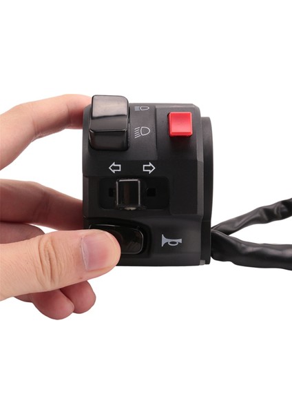 7/8 Inç 22MM Atv Motosiklet Gidonu Kontrol Anahtarları Sol Sağ Korna Düğmesi Dönüş Sinyali Sis Lambası Uyarı Işığı (Yurt Dışından)
